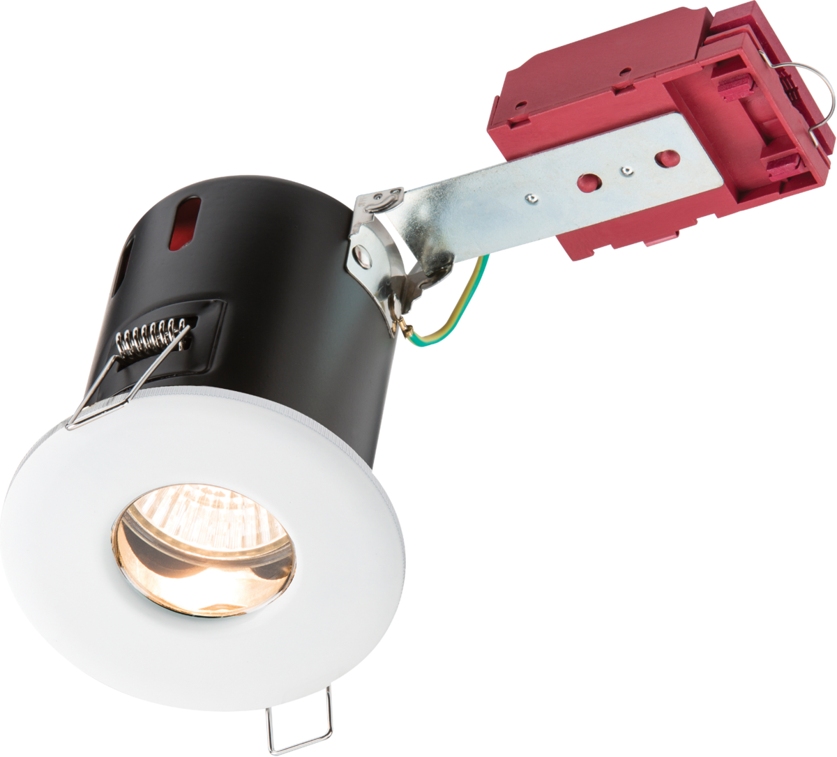 230V IP65 GU10 IC Fire-Rated Shower Downlight - White