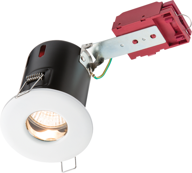 230V IP65 GU10 IC Fire-Rated Shower Downlight - White