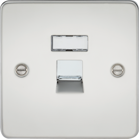 RJ45 Network Outlet - Polished Chrome