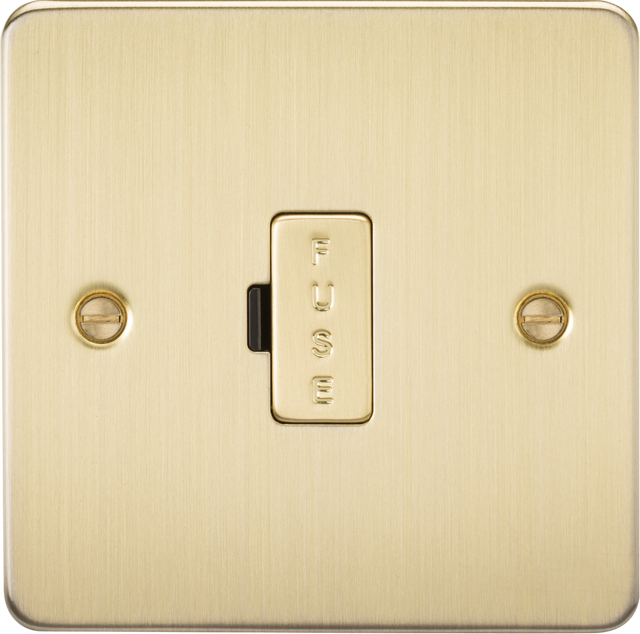 13A Fused Spur Unit - Brushed Brass
