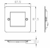 Polished Brass 2G Modular Faceplate Image