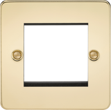 2G Modular Faceplate - Polished Brass