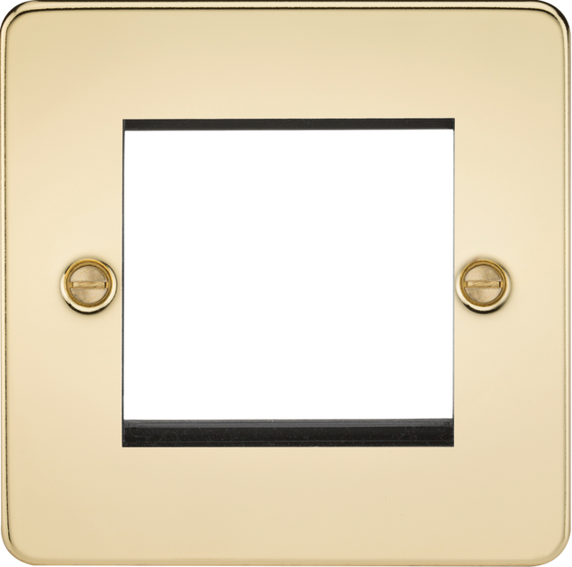 2G Modular Faceplate - Polished Brass