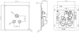5A Unswitched Socket - Brushed Chrome design
