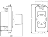 2-way 10-150W Intelligent Dimmer - Smoked Bronze