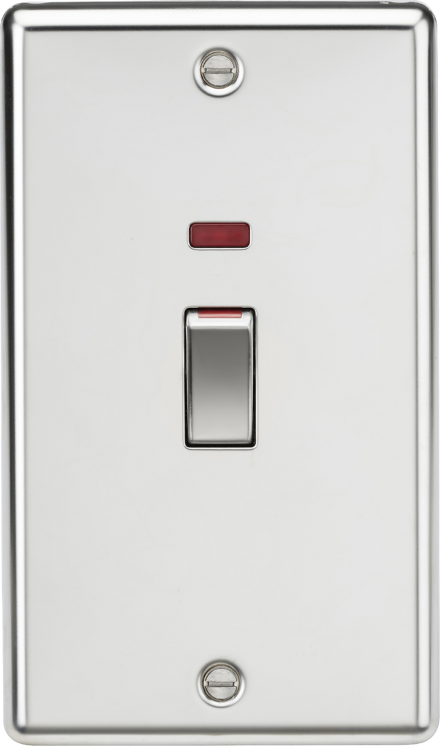 45A DP Switch with Neon - Polished Chrome - Image