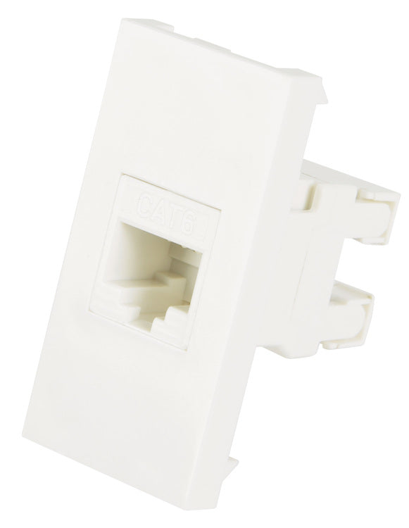 AV:Link: 122.565UK, Wall Plate Module, Cat6 RJ45 Socket, 180 Degree ...