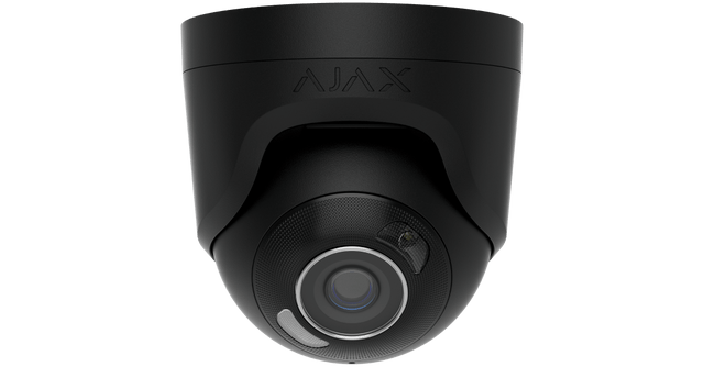 Ajax 126260.197.BL1 TurretCam HL AI-Powered Security IP Camera