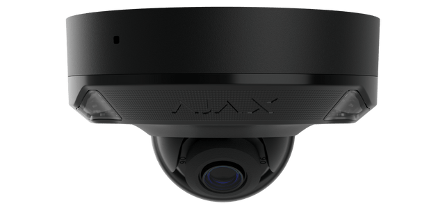 Ajax 126268.214.BL1 DomeCam Mini HL Wired Security IP Camera