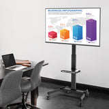 AV:Link 129.204UK compact height-adjustable mobile TV trolley