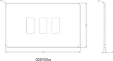 Screwless 3G Grid Faceplate - Alternative View