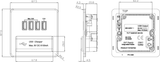 230V Quad USB-A Charger Outlet Showing Low Profile Design