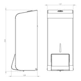 Matte Black Steel 900ml Liquid Soap Dispenser