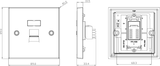 Antique Brass RJ45 Network Outlet