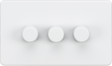 3G 2-Way Intelligent Dimmer - Matt White, 10-200W (5-150W LED)