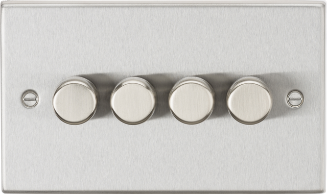 4G 2-way 10-200W Intelligent Dimmer - Brushed Chrome