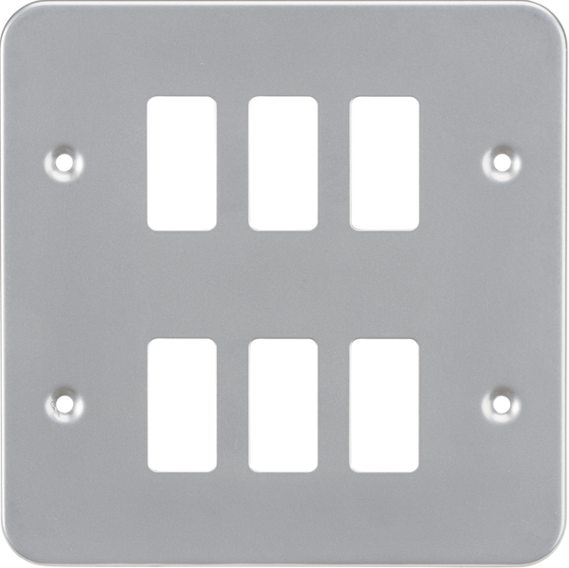 Metalclad 6G Grid Faceplate - Front View