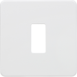 Screwless 1G Grid Faceplate - Matt White