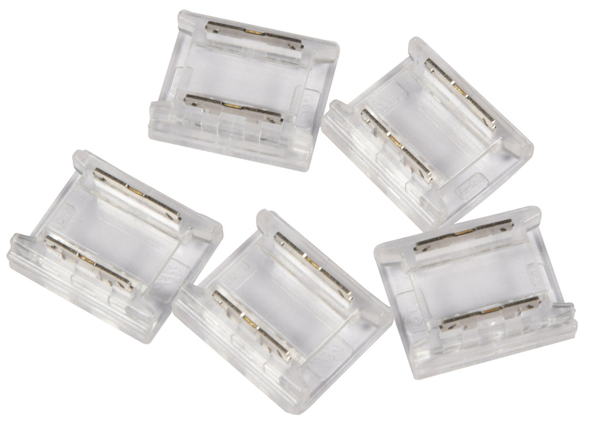 LYYT: 156.655UK, Solderless 10mm COB LED Strip Connectors, Pack of 5, IP20
