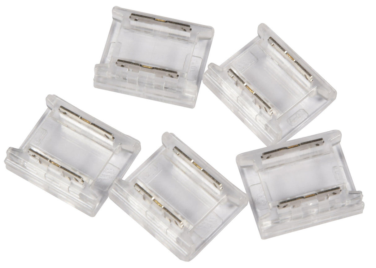 LYYT: 156.655UK, Solderless 10mm COB LED Strip Connectors, Pack of 5, IP20