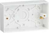 Knightsbridge Double 35mm Pattress Box with Earth Terminal