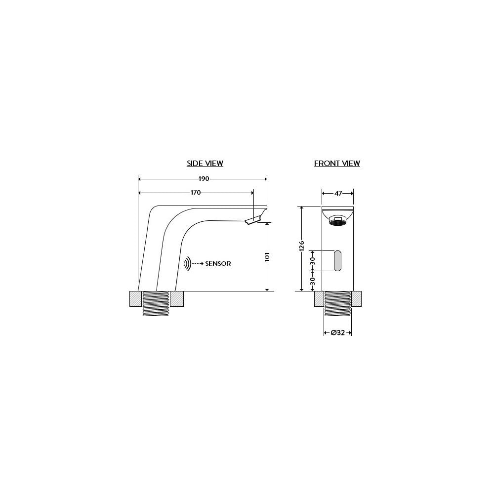 AQUAZONE SAVOIA Mono Sensor Tap