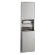 B-3944 Recessed Paper Towel Dispenser and 45.5L Bin Combination Unit