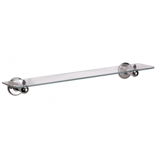 Mediclinics Chromed Brass/Glass Shelf