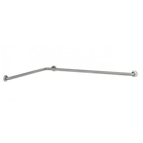 B-68137.99 38mm Diameter L-Shaped Two-Wall Horizontal Stainless Steel Grab Bar with Peened Gripping Surface (1005 x 1470mm)