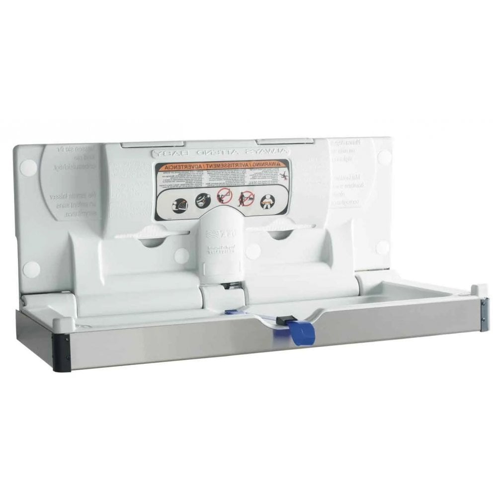 BC100EH-SS Dolphin Type 304 Stainless Steel Cover Horizontal Baby Changing Station