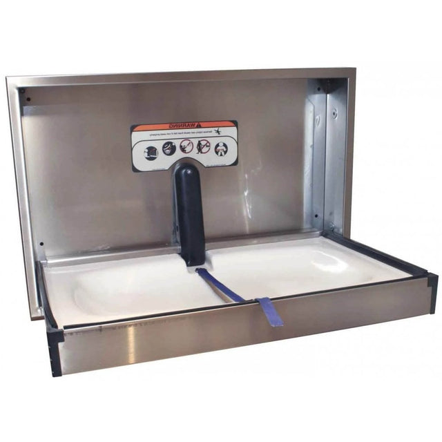 BC100SS-R Dolphin Recessed Type 304 Stainless Steel Horizontal Baby Changing Station