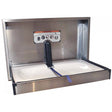 BC100SS-SM Dolphin Type 304 Stainless Steel Horizontal Surface Mounted Baby Changing Station