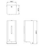 BC950F Dolphin Infrared Sensor 850ml 304 Stainless Steel Foam Soap Dispenser