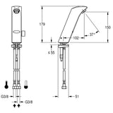Protronic S: AQUA130 / AQUA134 with Mixer on Sensor Tap