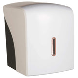 Vivo Halo Series ABS Plastic Centre Feed Satin White Paper Towel Dispenser