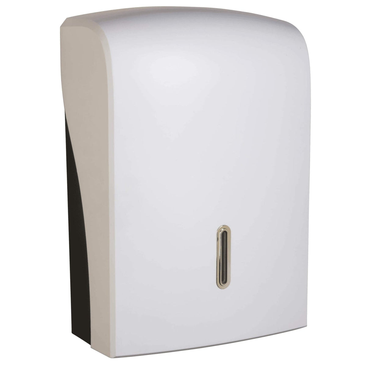 Vivo Halo Series ABS Plastic Satin White Paper Towel Dispenser