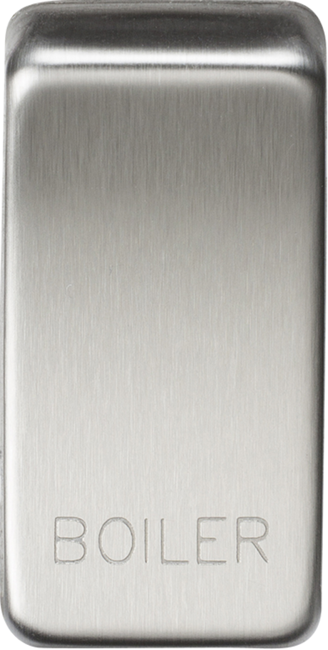 ML Accessories GDBOILBC Switch Cover Marked BOILER - Brushed Chrome