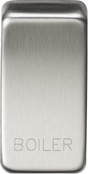ML Accessories GDBOILBC Switch Cover Marked BOILER - Brushed Chrome