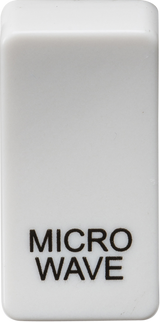 Switch Cover 'Marked MICROWAVE' - White
