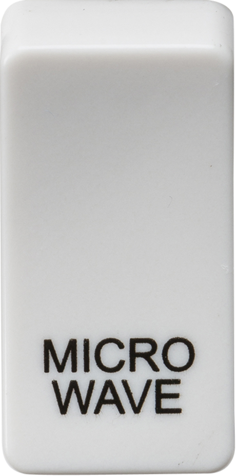 Switch Cover 'Marked MICROWAVE' - White