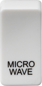 Switch Cover 'Marked MICROWAVE' - White