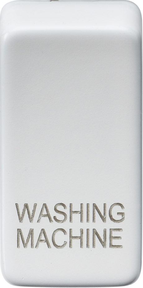 ML Accessories Switch Cover - Marked WASHING MACHINE - Matt White
