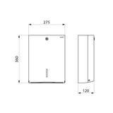 510601 DELABIE Stainless Steel Wall Mounted Paper Towel Dispenser