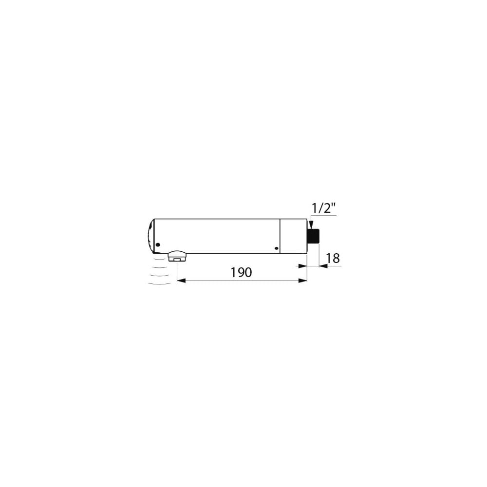443006 DELABIE TEMPOMATIC 3 Wall Mounted Battery Operated Sensor Tap