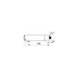 443006 DELABIE TEMPOMATIC 3 Wall Mounted Battery Operated Sensor Tap