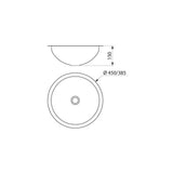 HEMI Ø385 Stainless Steel Inset Basin 120490 / 120490BK