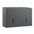 Vivo Graphite Series 6" Twin Micro Jumbo Toilet Roll Dispenser