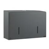 Vivo Graphite Series 6" Twin Micro Jumbo Toilet Roll Dispenser