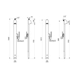 714800 DELABIE SPORTING 2 Electronic Slimline Shower Panel
