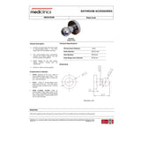 Mediclinics Chrome Plated Brass Hook